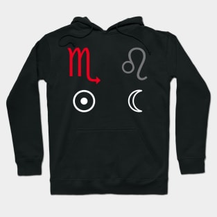 Scorpio Sun Leo Moon Zodiac Sign Hoodie